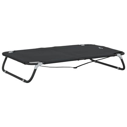 Cama Para Perros Plegable Tela Oxford Y Acero Gris Antracita / Vetonek_0