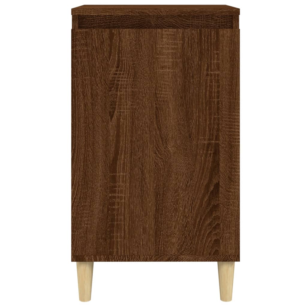Mesitas De Noche 2 Uds Madera Color Roble Marrón 40x35x70 Cm_3