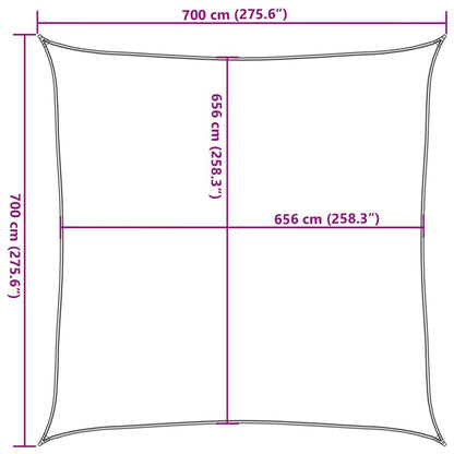 Vidaxl Toldo De Vela Poliéster Oxford 100% Arena 7x7 M_2