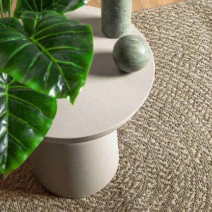 Vidaxl Alfombra Zizur Aspecto Yute Interior/exterior Beige 240x240 Cm_1