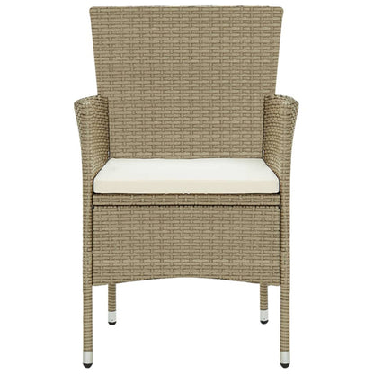 Vidaxl Juego De Comedor Para Jardín 3 Piezas Beige_5