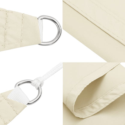 Toldo De Vela Cuadrado Tela Oxford Color Crema 5x5 M_4