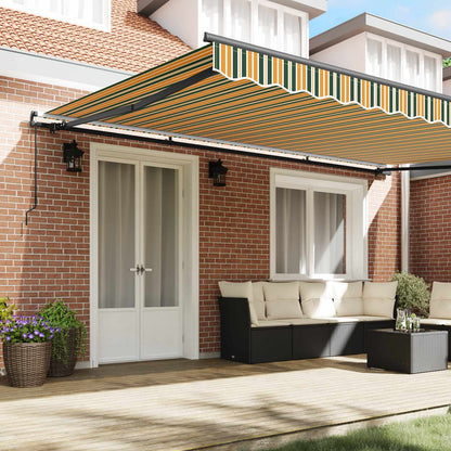 Toldo Retráctil Verde Y Amarillo 500 X 300 Cm_2