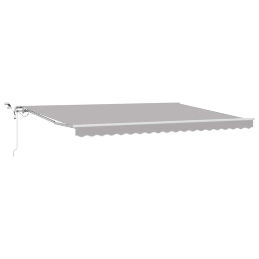 Toldo Retráctil Gris Claro 450 X 300 Cm Poliéster_0
