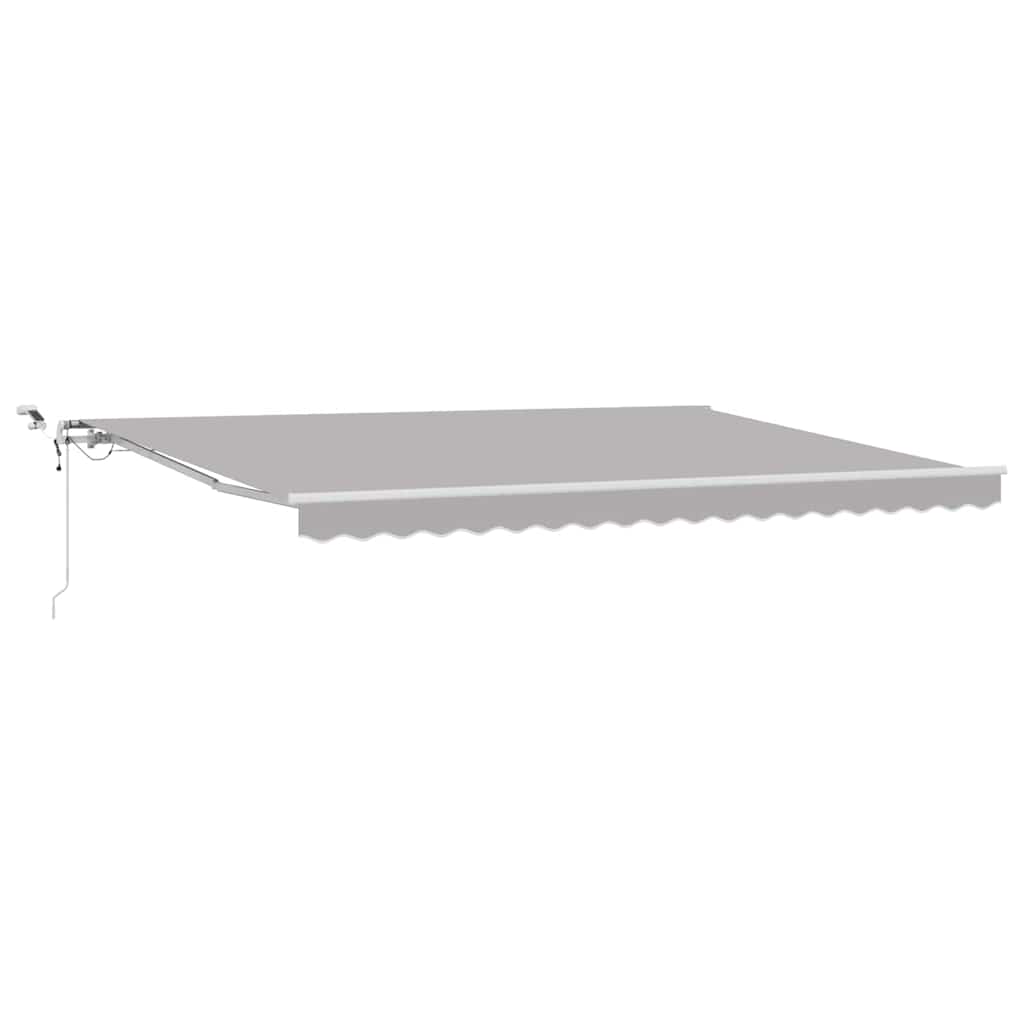Toldo Retráctil Gris Claro 450 X 350 Cm Poliéster_0