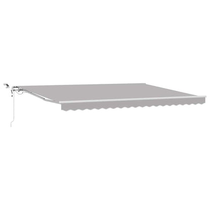 Toldo Retráctil Gris Claro 450 X 350 Cm Poliéster_0
