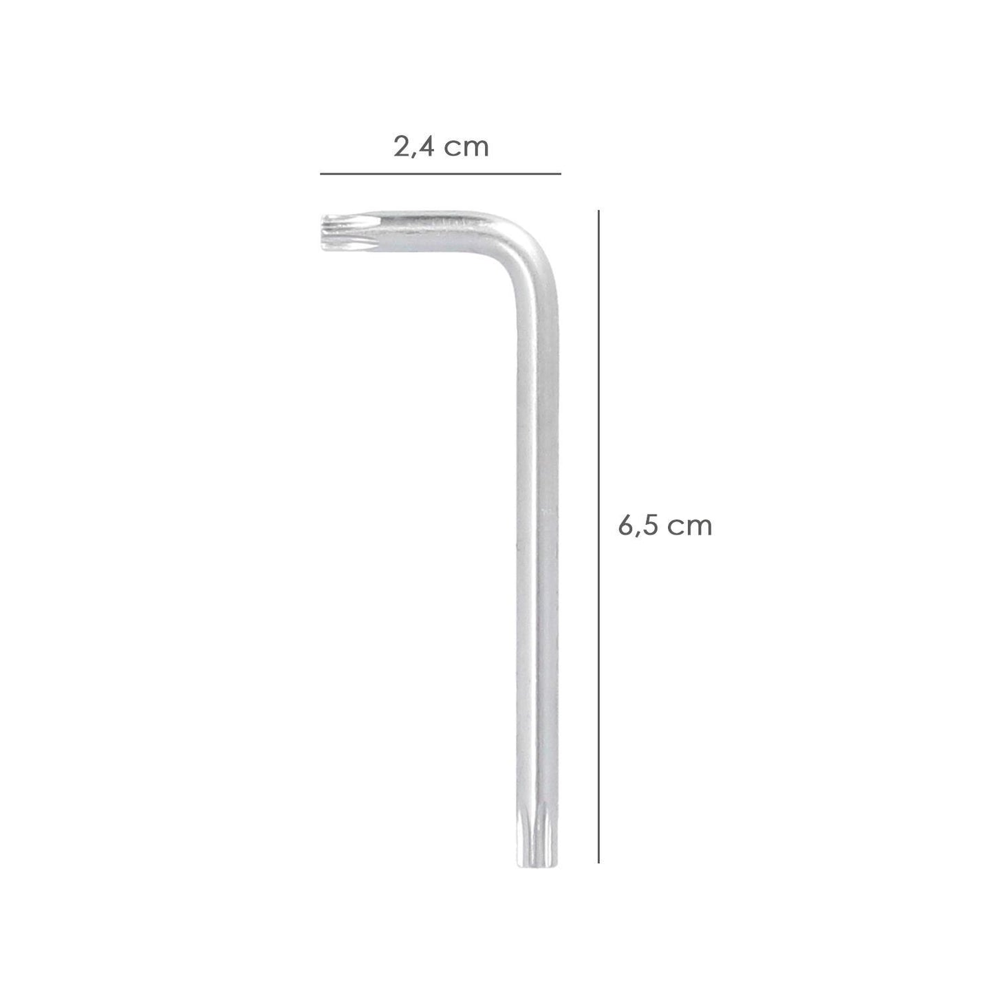 Llave Torx Inviolable Standar Acero Cromo Vanadio Profesional T25 Mm. Llave Estrella, Llave Allen Estrella_1