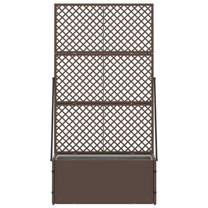Jardín Enrejado Macetero Marrón 70 X 30 X 135 Cm Metal_2