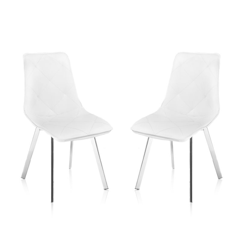 Pack 2 Sillas De Comedor Diamond Símil Piel_1