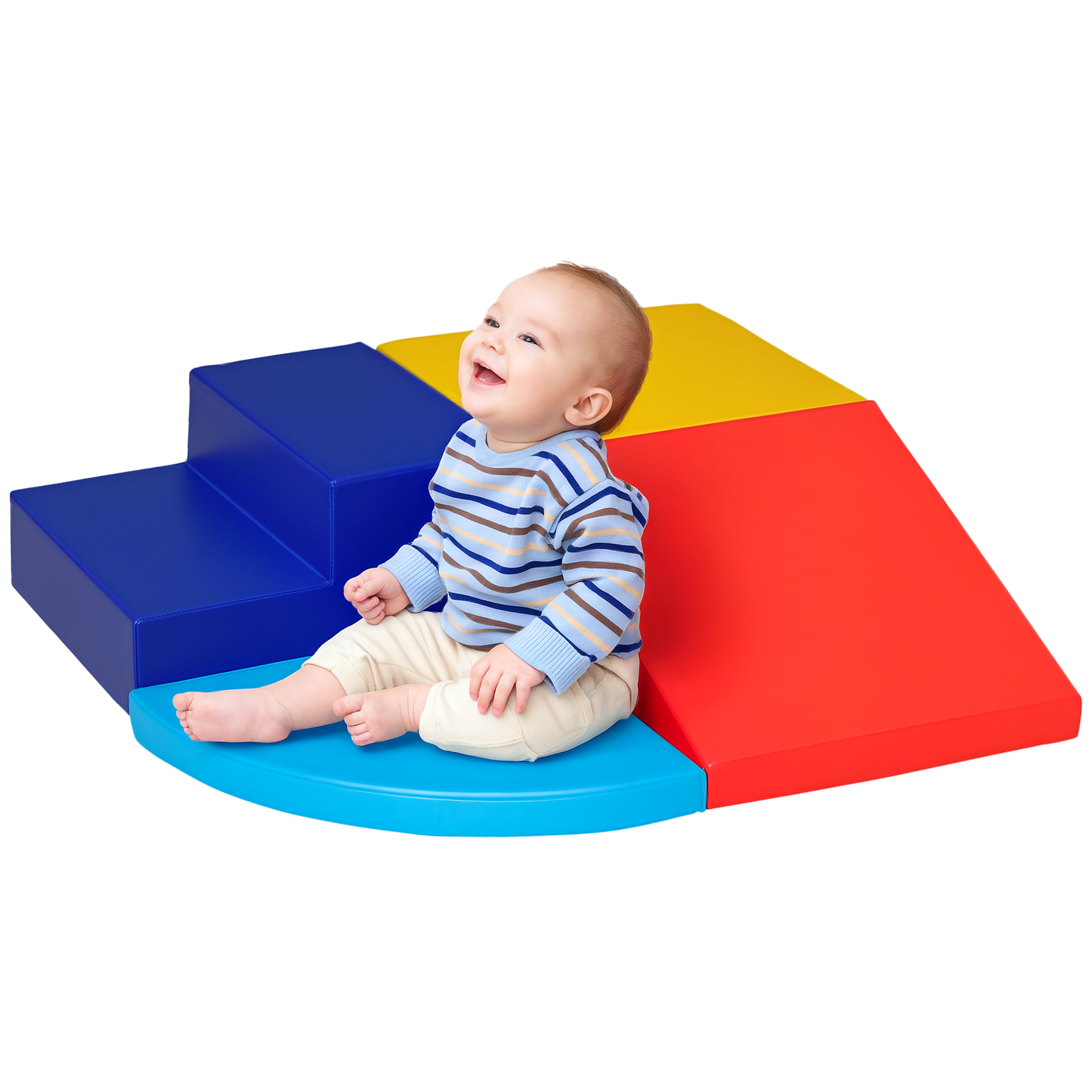 Homcom Juego De 4 Bloques Psicomotricidad Para Niños Multicolor_0
