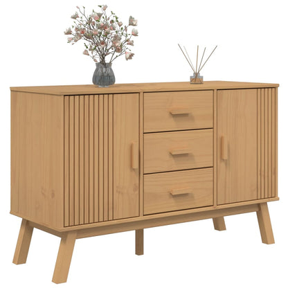 Aparador Olden Madera Maciza De Pino Marrón 114x43x73,5 Cm / Vetonek_2