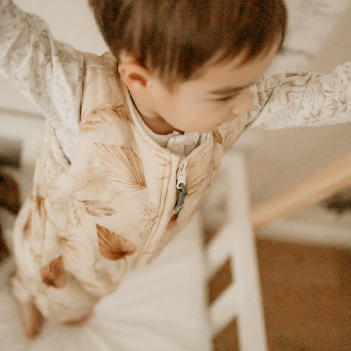 Bohemian Saco De Dormir Con Pies Reversible T-m Jersey Algodón Sleepee_1