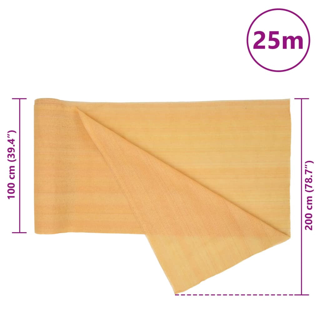 Vidaxl Red De Privacidad Hdpe Arena 2x25 M 75 G/m²_2