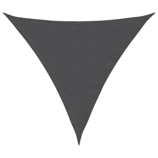 Vidaxl Toldo De Vela Triangular Tela Oxford Gris Antracita 4x4x4 M_0