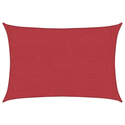 Vidaxl Toldo De Vela Rojo Hdpe 160 G/m² 3x4,5 M_0
