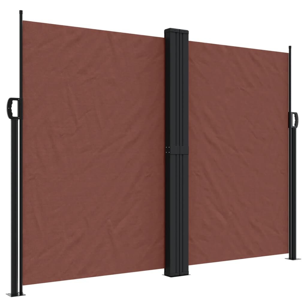 Vidaxl Toldo Lateral Retráctil Marrón 180x1000 Cm_0