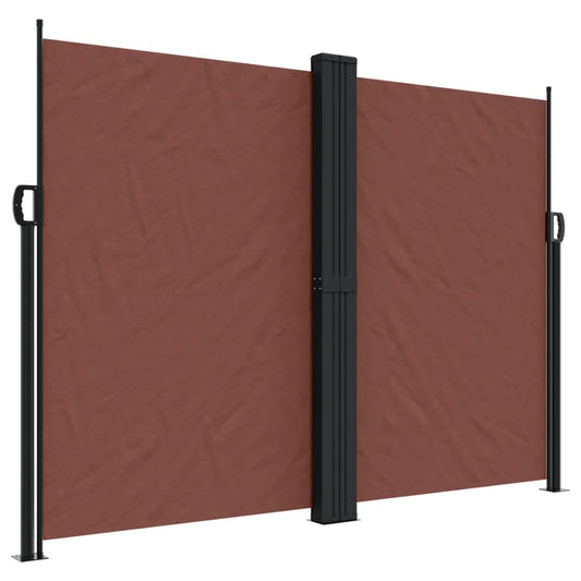 Vidaxl Toldo Lateral Retráctil Marrón 180x1000 Cm_0