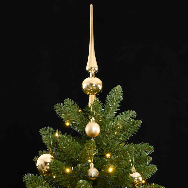 Vidaxl Árbol De Navidad Artificial Con Bisagras 300 Led Y Bolas 300 Cm_1