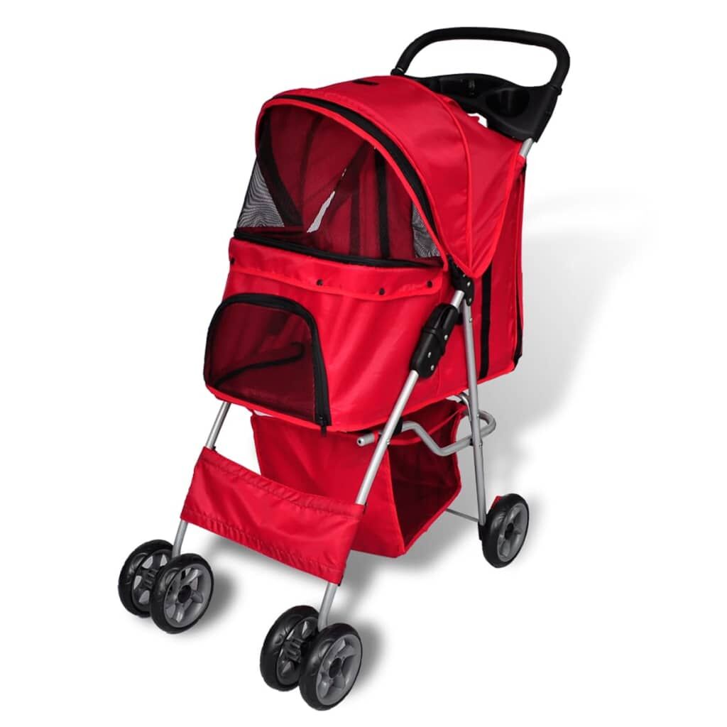 Vidaxl Cochecito Para Perros Rojo_1