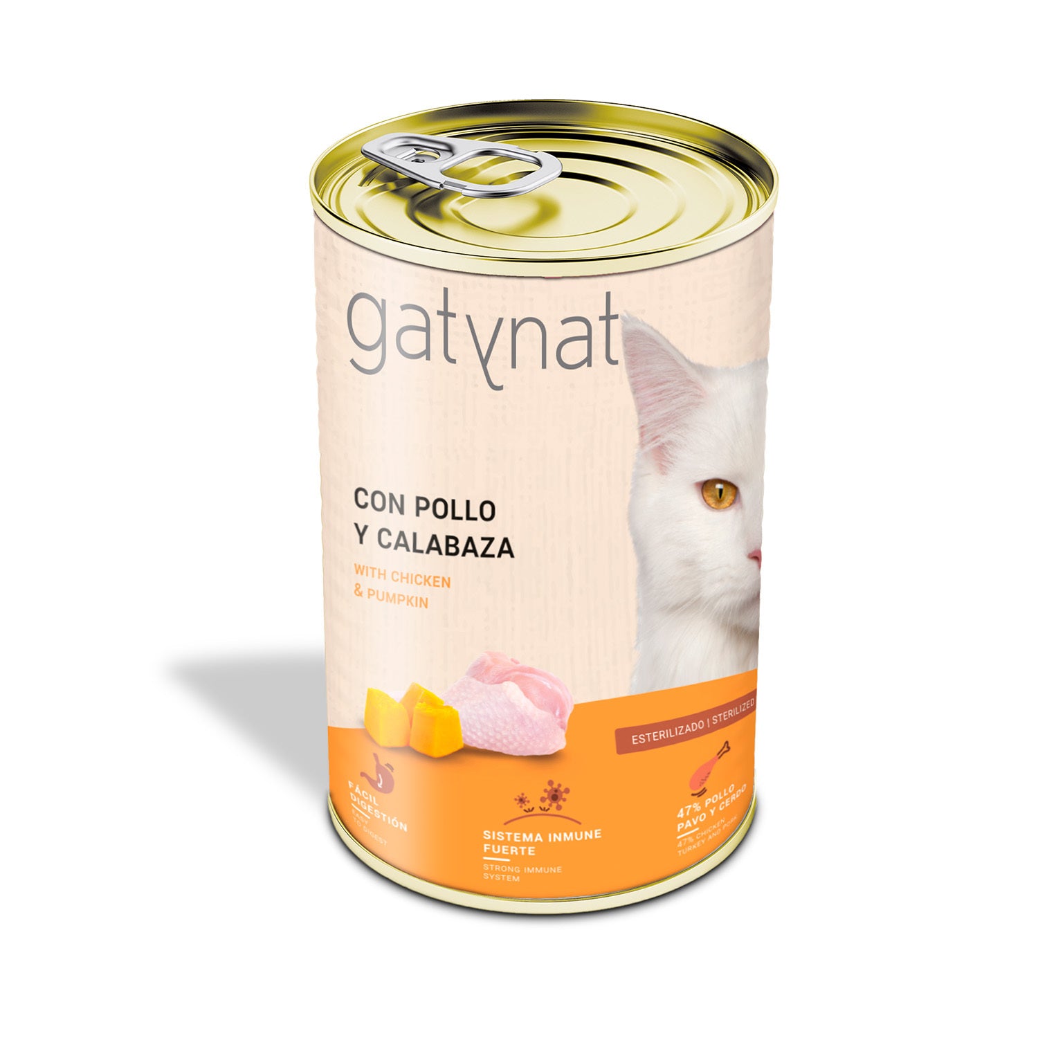 Gatynat Pollo Y Calabaza, 12 Latas X 400gr_0