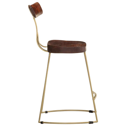Taburetes De Barra 2 Uds Madera Maciza De Mango 49x43x79 Cm_1
