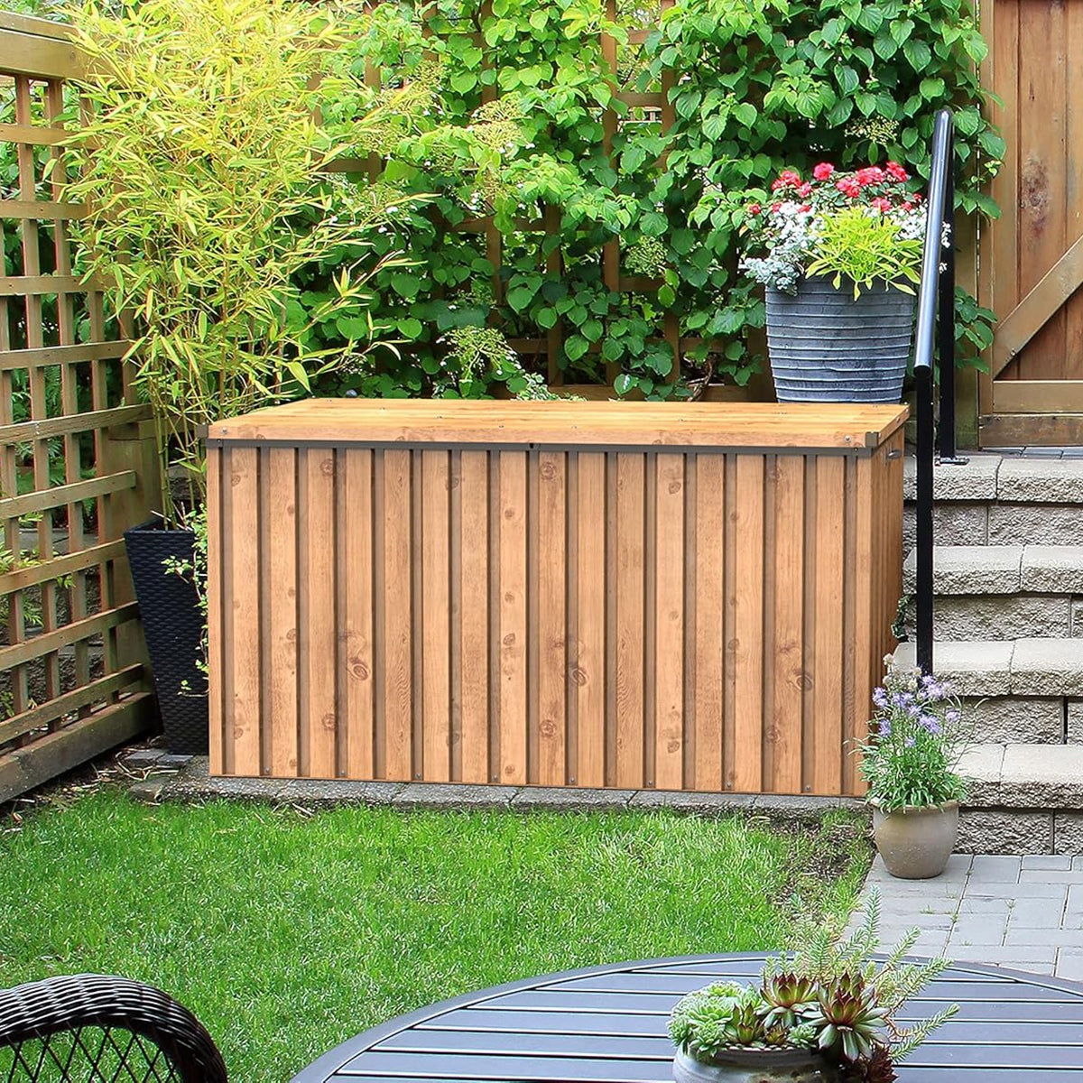 Metal Chest 770 L Wood-effect_1