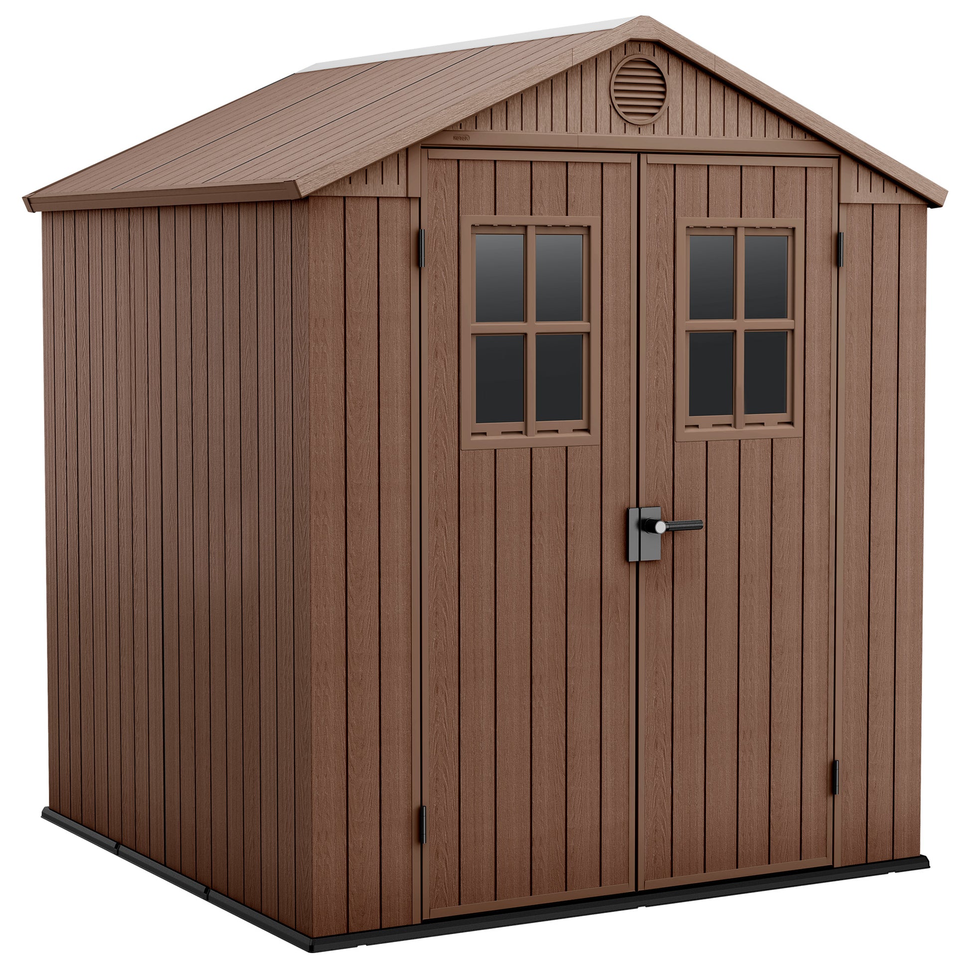 Caseta De Exterior Darwin 6x6 De Keter. 190x183x221 Cm - Marrón_1