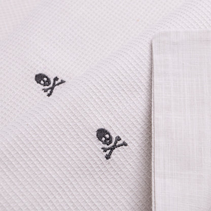 Set Cama Waffle (funda Nordica 260x240cm + 2 Fundas Almohada  50x105cm) 100% Algodón 144gsm Gris Cierre De Botone Shaze Scalpers Home