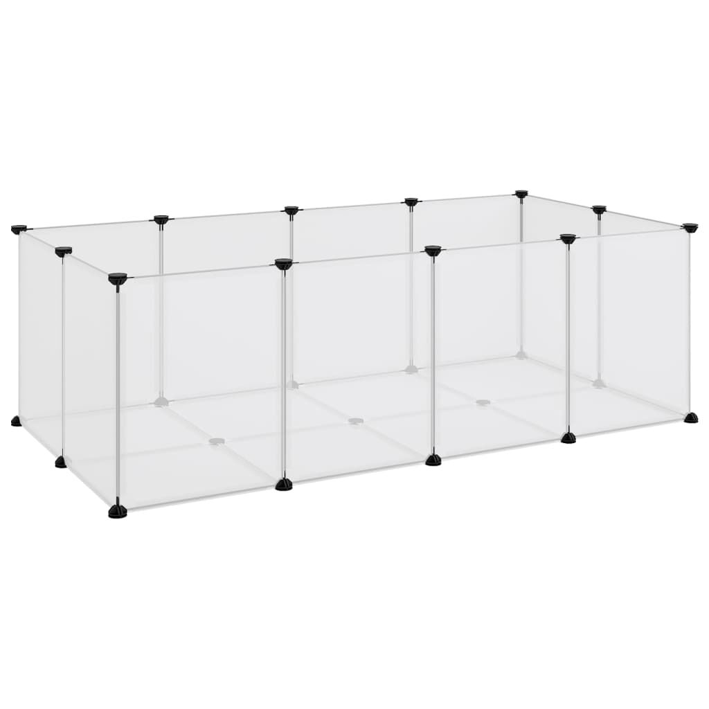 Vidaxl Jaula Animales Pequeños Transparente Pp Y Acero 144x74x46,5 Cm_0