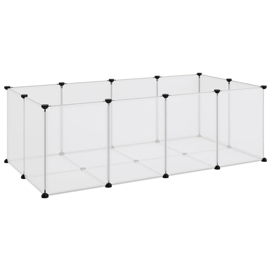 Vidaxl Jaula Animales Pequeños Transparente Pp Y Acero 144x74x46,5 Cm_0