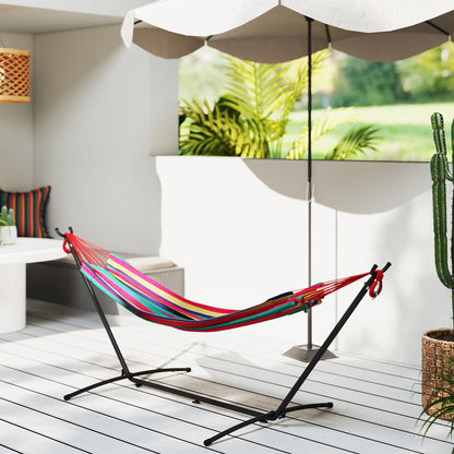 Outsunny Hamaca Con Soporte 310x117 Cm Hamaca De Camping Con Bolsa De Transporte_3