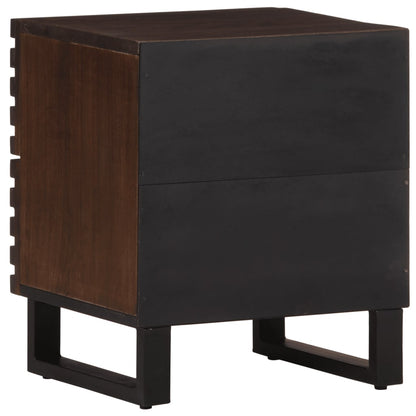 Mesitas De Noche 2 Uds Madera Maciza De Mango 40x34x46 Cm_4