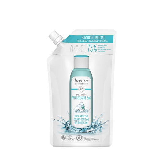 Recarga gel ducha & champú 2 En 1 basis sensitiv, Lavera 500 ml