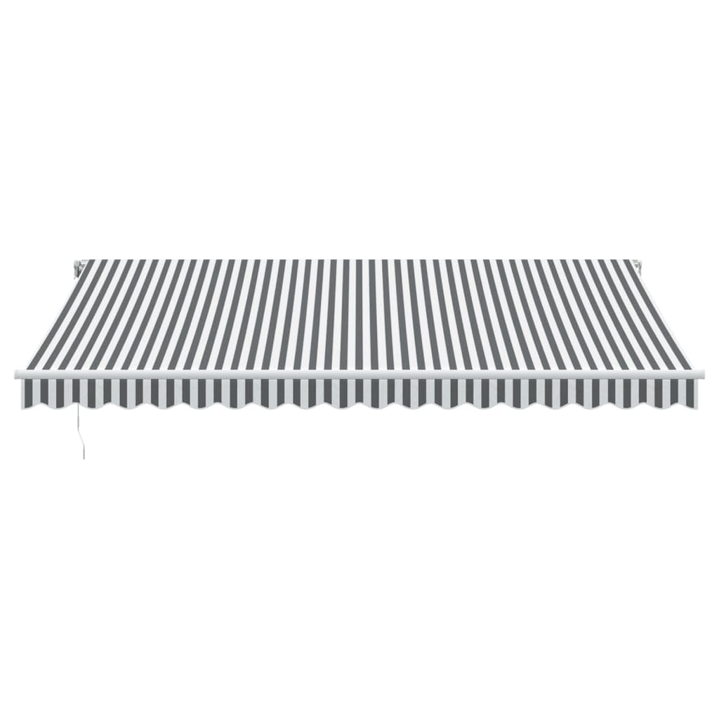 Toldo Retráctil Automático Luz Led Antracita Blanco 450x350 Cm_3