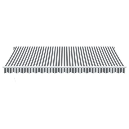 Toldo Retráctil Automático Luz Led Antracita Blanco 450x350 Cm_3