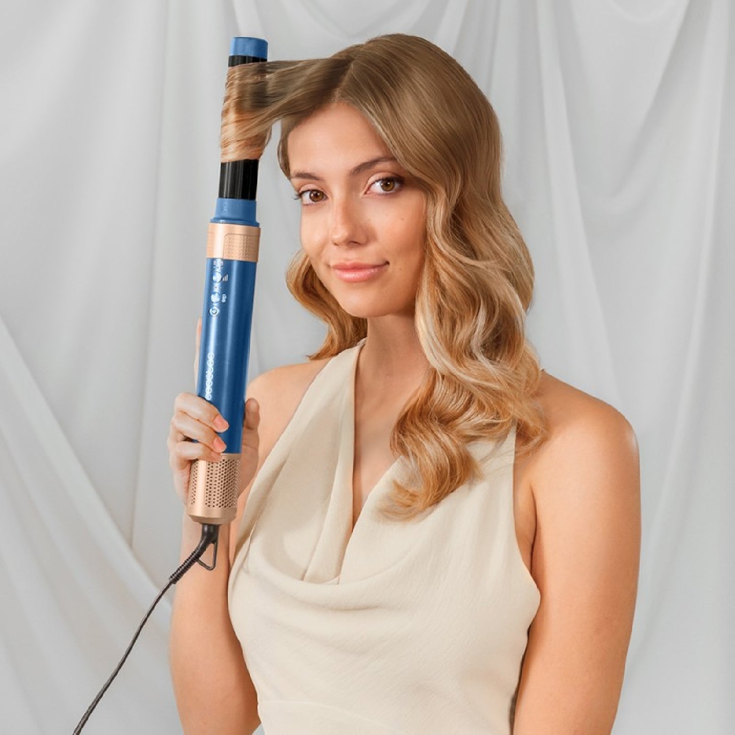 Cecotec Cepillo De Aire Bamba Ceramiccare 10in1 Airglam Blue_1