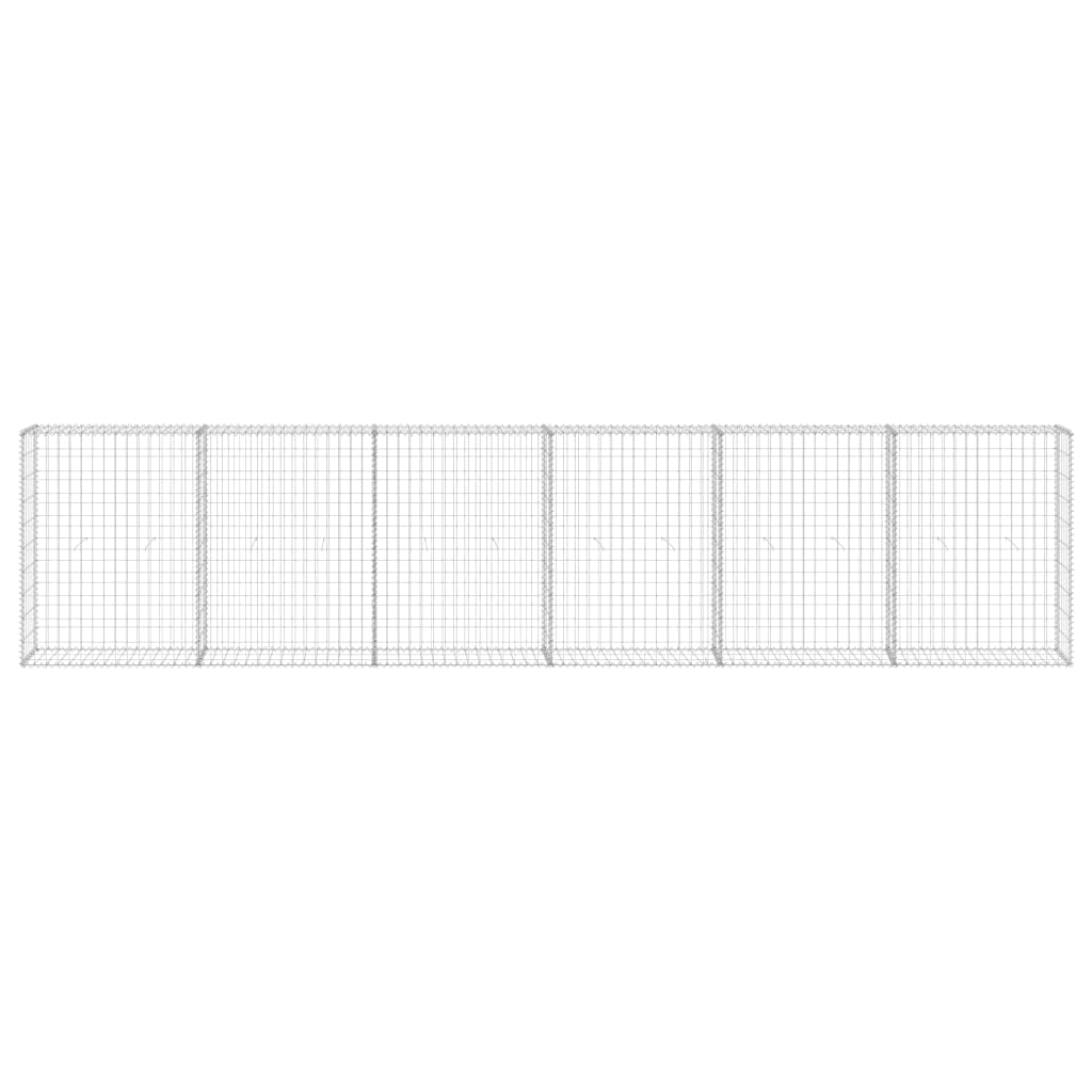 Muro De Gaviones Con Cubiertas Acero Galvanizado 300x30x100 Cm / Vetonek_0