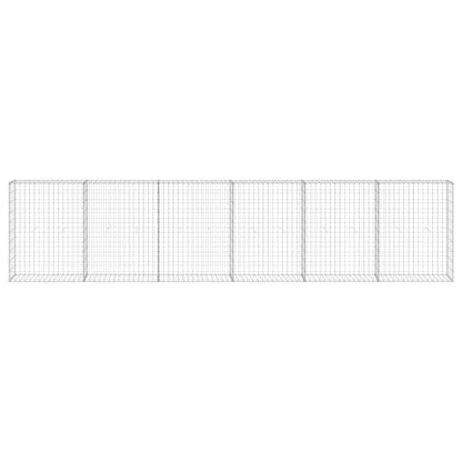 Muro De Gaviones Con Cubiertas Acero Galvanizado 300x30x100 Cm / Vetonek_0