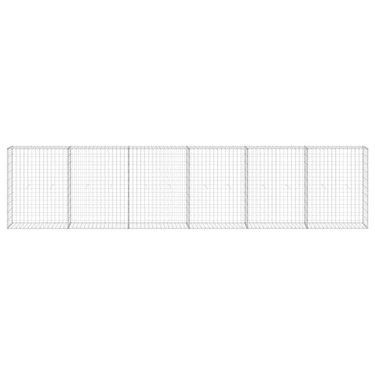 Muro De Gaviones Con Cubiertas Acero Galvanizado 300x30x100 Cm / Vetonek_0