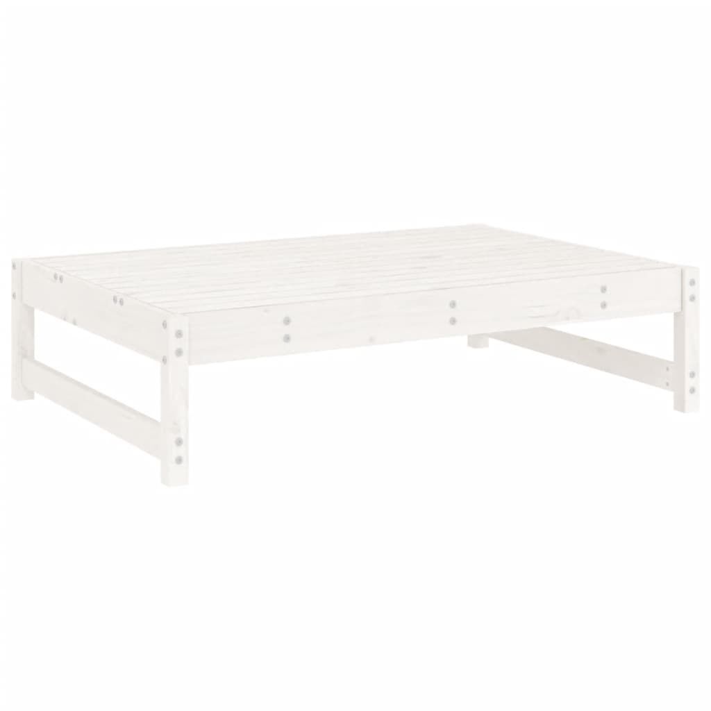 Vidaxl Juego De Muebles De Jardín 6 Piezas Madera Maciza Pino Blanco_3