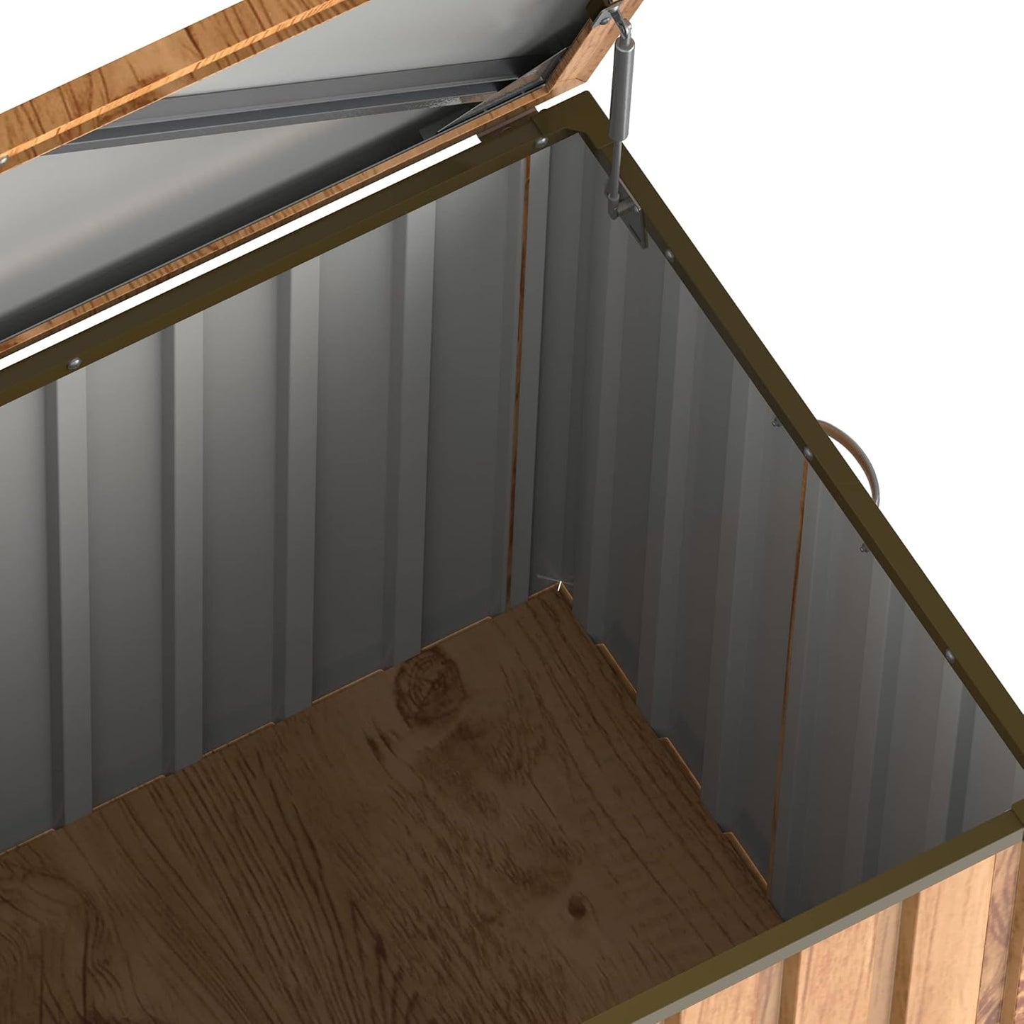 Duramax - Arcón Baúl - Apolo 585 L - Metal - Color Imitación Madera -  -_4