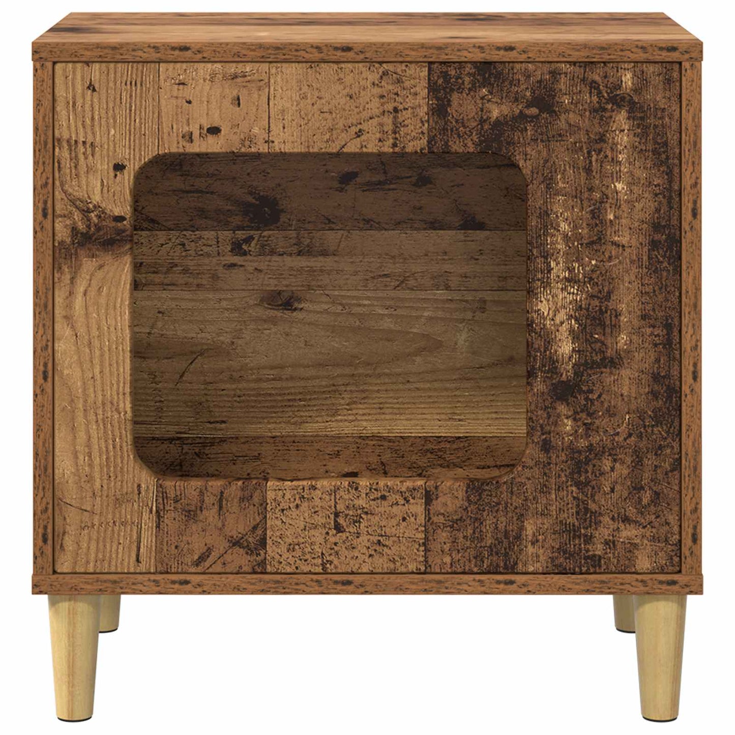 Casa Para Gatos Madera Vieja 51 X 30 X 52 Cm_4