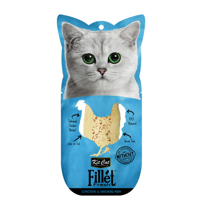 Kit Cat FilletFresh - Pack Degustación 18 ud Snack natural para gatos