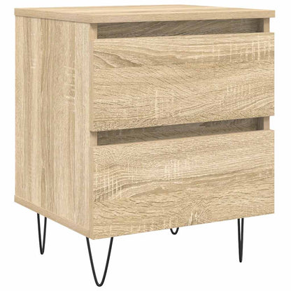 Mesita De Noche Madera De Ingeniería Roble Sonoma 40x35x50 Cm_0