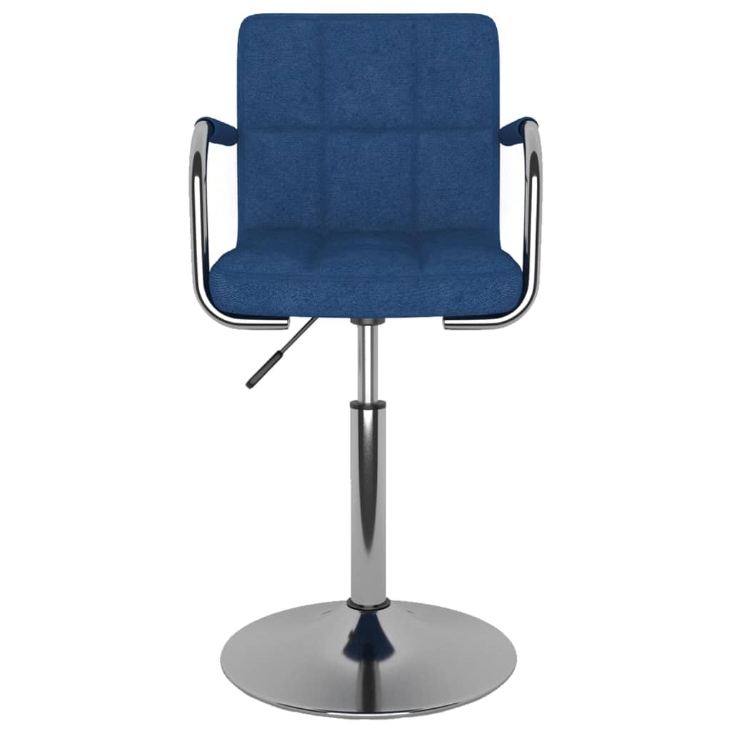 Taburete De Cocina De Tela Azul_1