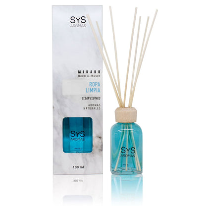 Ambientador Mikado Ropa Limpia Mármol SYS Aromas 100 ml | Aroma Fresco y Limpio | Relajante_0