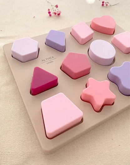 Puzzle Sensorial Para Bebé De Silicona Orgánica Althea Living Multicolor_1