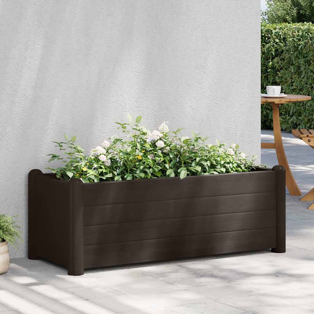 Arriate Elevado De Jardín Pp Color Moca 100x43x35 Cm_1