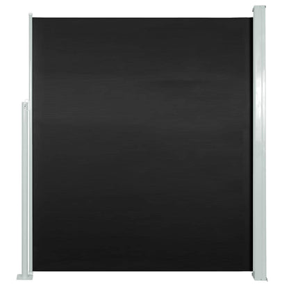Vidaxl Toldo Lateral Retráctil De Jardín Negro 140x500 Cm_0