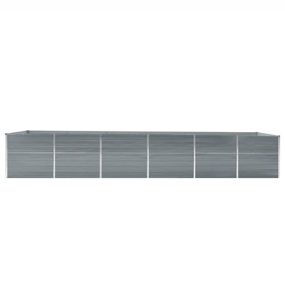 Arriate De Jardín De Acero Galvanizado Gris 480x80x77 Cm_2